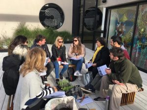 Coworking - Socializando en la terraza